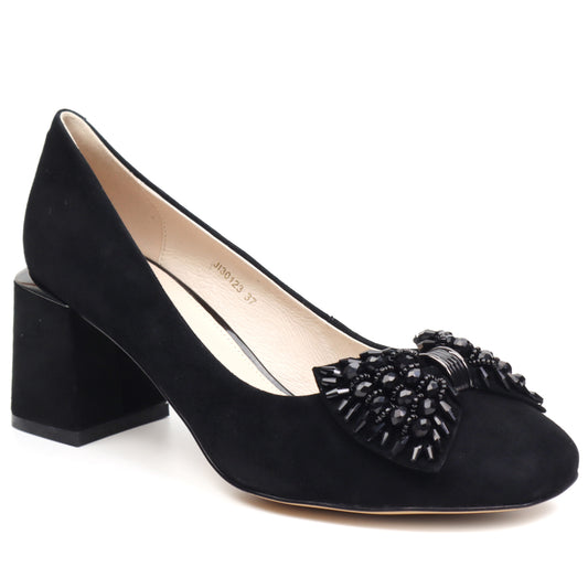 Epica Pantofi dama JIJI30123 01 I negru velur ID3618-NGV