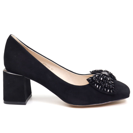 Epica Pantofi dama JIJI30123 01 I negru velur ID3618-NGV