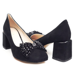 Epica Pantofi dama JIJI30123 01 I negru velur ID3618-NGV