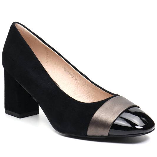 Epica Pantofi dama JGFH9107 717 L2 I negru velur ID3640-NGV