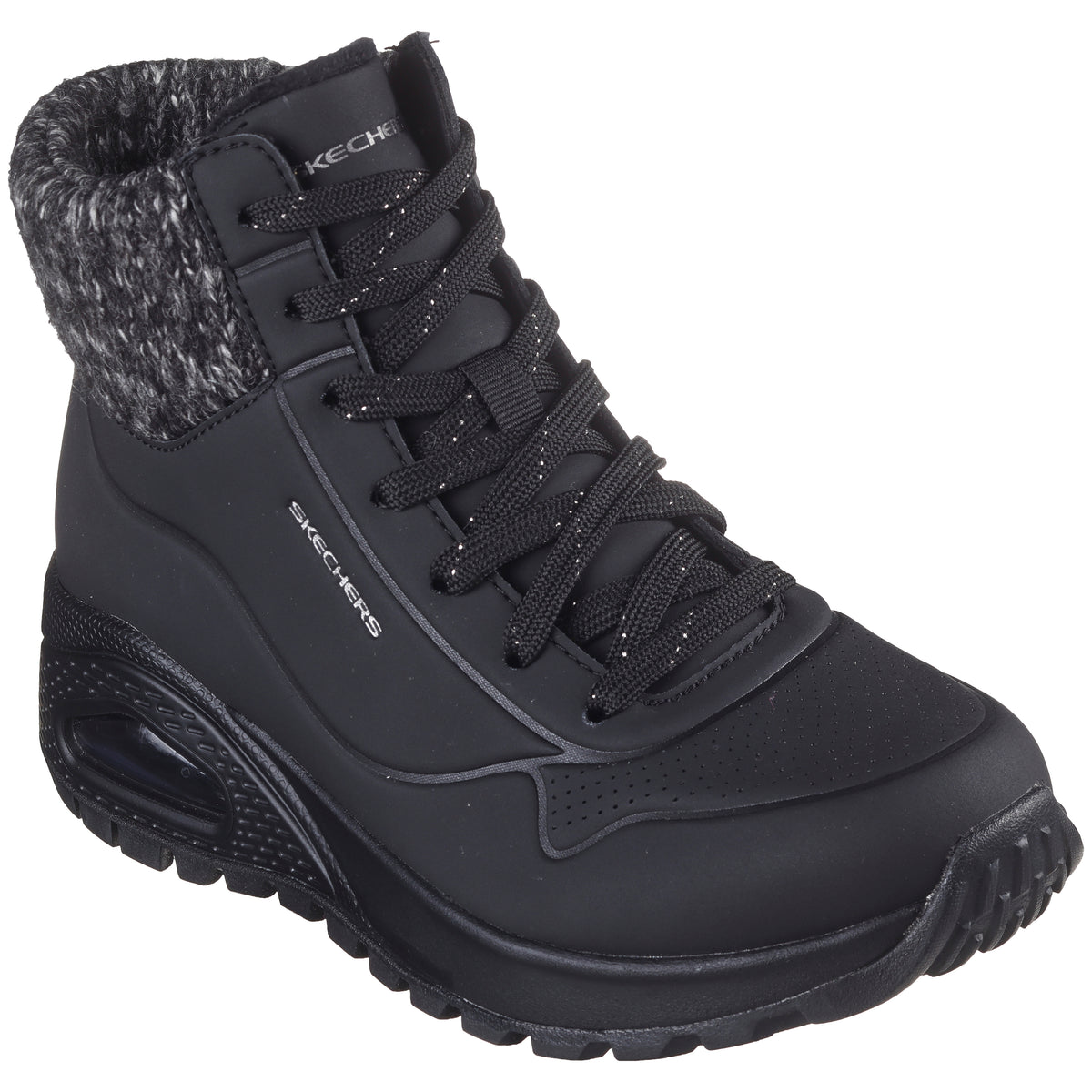 Skechers Ghete dama UNO RUGGED 167988 BLACK ID3698-BLK