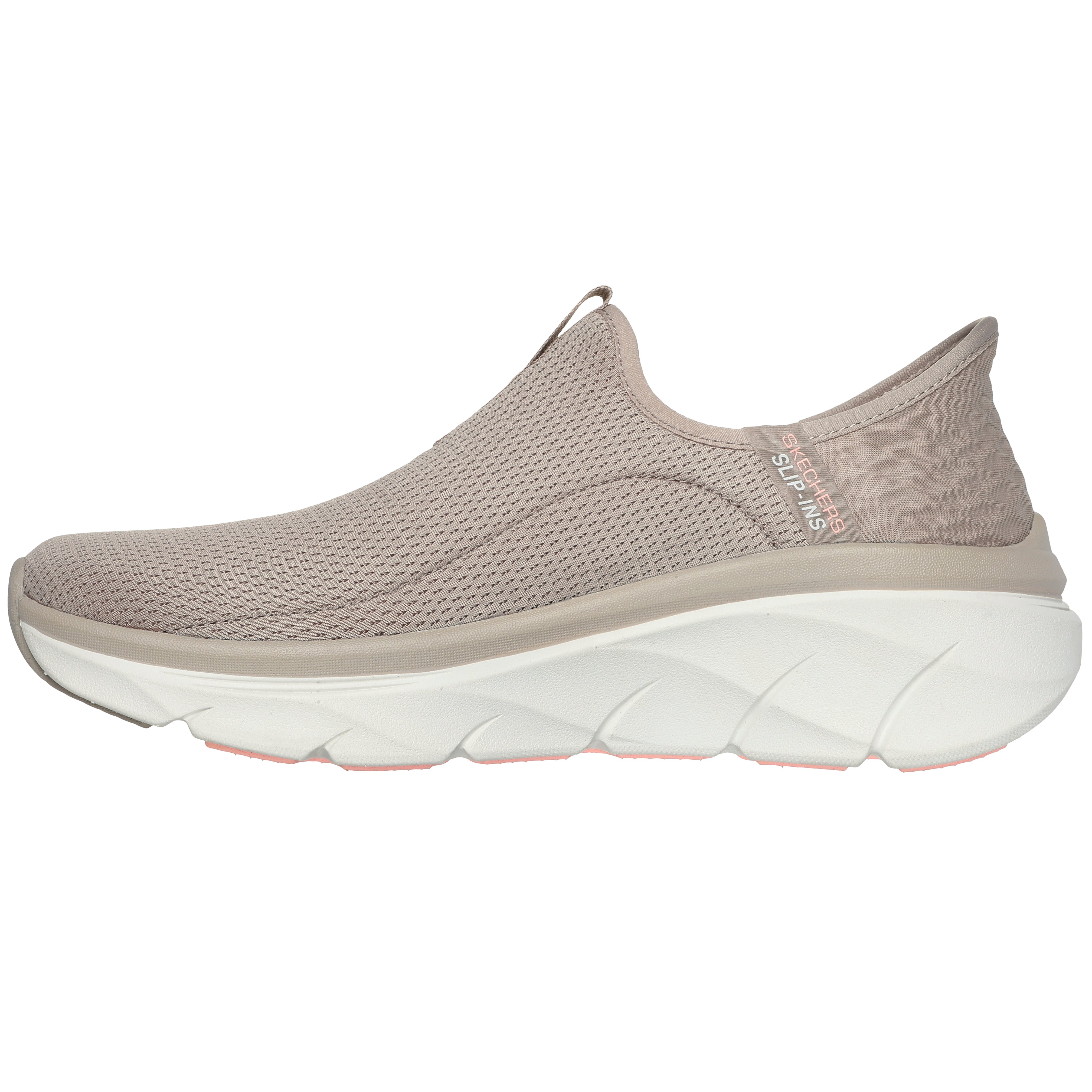 Skechers Pantofi dama sport D'LUX WALKER 2.0 HAPPY STEP 150099 TAUPE/CORAL ID3810-TPCL