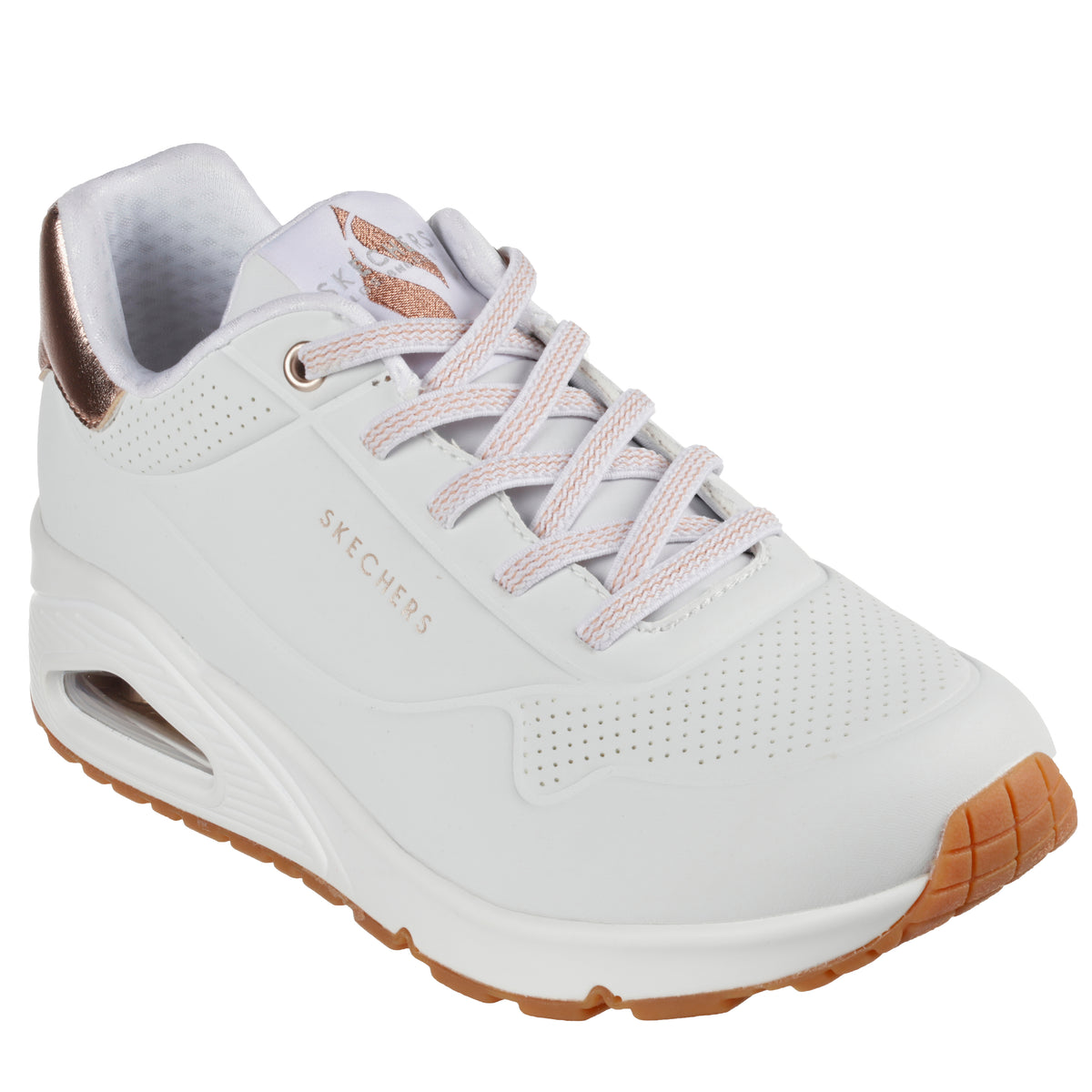 Skechers Pantofi dama sport UNO SHIMMER AWAY 155196 WHITE ID3812-WHT