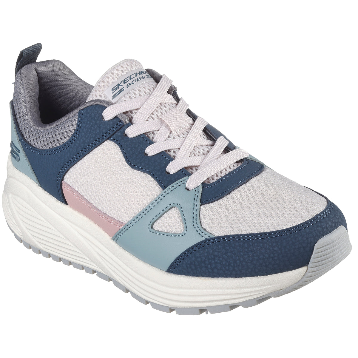 Skechers Pantofi dama sport BOBS SPARROW 2.0 RETRO CLEAN 117268 BLUE/MULTICOLOR ID3813-BLMT