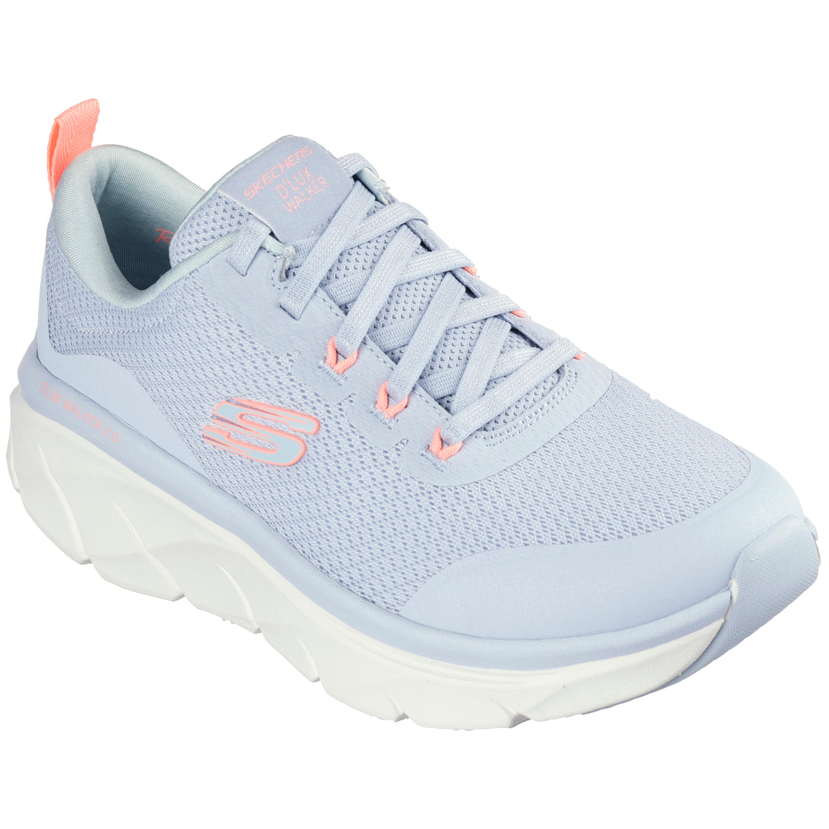 Skechers Pantofi dama sport D LUX WALKER 2.0 RADIANT ROSE 150095 BLUE/NEON CORAL ID3816-BLNC