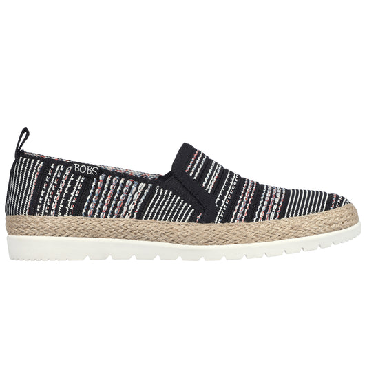 Skechers Espadrile dama FLEXPADRILLE 3.0 ISLAND MUSE 113982 BLACK/MULTICOLOR ID3893-BKMT