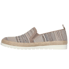 Skechers Espadrile dama FLEXPADRILLE 3.0 ISLAND MUSE 113982 TAUPE/MULTICOLOR ID3893-TPMT