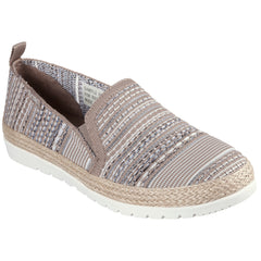 Skechers Espadrile dama FLEXPADRILLE 3.0 ISLAND MUSE 113982 TAUPE/MULTICOLOR ID3893-TPMT