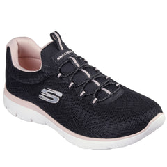 Skechers Pantofi dama sport SUMMITS ARTISTRY CHIC 150119 BLACK/PINK ID3896-BKPK