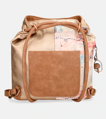 Anekke rucsac dama bej metalizat cu fetita 34705 172 MD2352