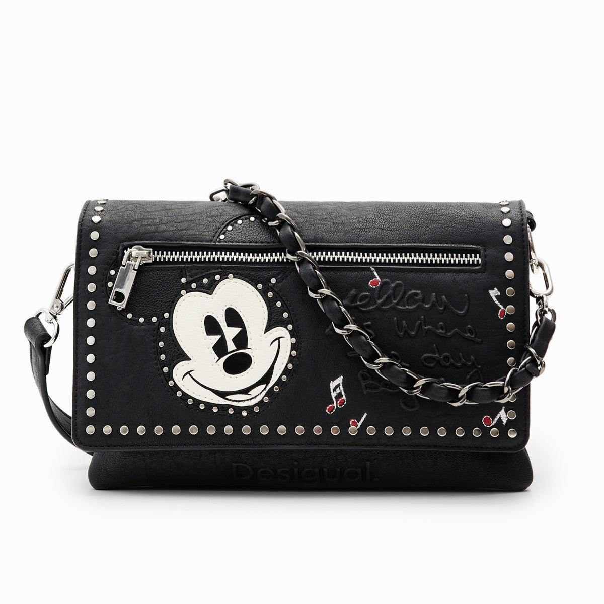 Desigual Banduliera dama negru Mickey 24SAXP38 MD3384